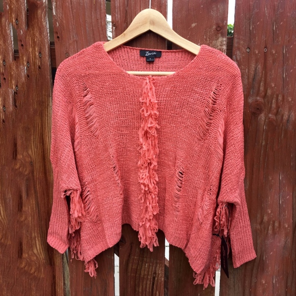 NWT Dolman Sleeve Crochet Top - Picture 4 of 4